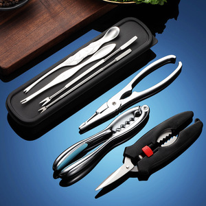 Juego de herramientas para comer cangrejo, acero inoxidable 304 con aguja, cuchara, tijeras, abrazadera para buceo con cangrejo - Product Image 3