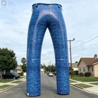 Pantalon gonflable géant réutilisable de 5 m, jeans publicitaires personnalisés, pantalon en denim pour la publicité de la marque de vêtements, campagne/festival/vente au détail