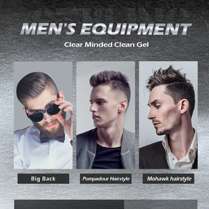 เจลจัดแต่งทรงผมสำหรับผู้ชาย,เจลทำความสะอาดเข้มข้นสำหรับผม48ชั่วโมงมีความยืดหยุ่นถือได้ดูคลาสสิกไม่มีเกล็ดแห้งหรือสารตกค้าง - Product Image 6