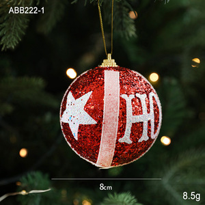 Handmade 8cm Christmas Hanging Ball <b>Foam</b> Christmas Tree Decoration Pendant Enhancing Atmosphere with Scene Arrangement Ornament - Product Image 6
