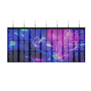 500x1000mm LED transparent <b>display</b> P3.9mm P7.8mm transparent <b>display</b> for glass window LED transparent E video <b>wall</b> - Product Image 6