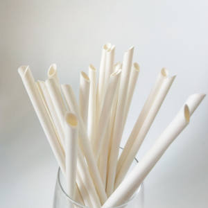 생분해 성 백지 마시는 빨대 맞춤형 6mm, 8mm, 10mm 벌크 개별 포장 - Product Image 6