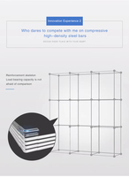 Armoire modulaire en plastique JAYA DIY, armoire de rangement portable en panneaux PP avec rails à vêtements et étagères pour chambre à coucher, appartement, dortoir