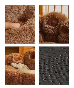 Groot Formaat Alle Seizoenen Universeel Indoor Huisdier <span class=keywords><strong>Bed</strong></span> Winter Warmte Faux Bont Sofa Slaapmat Effen Fleece Gevoerde Comfort Bank Voor Honden - Product Image 5