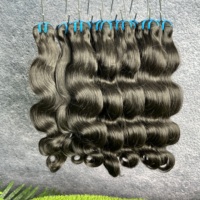 Lot de Cheveux Humains Bruts Ondulés 15A en Gros, Provenant du Cambodge, Fournisseur de Mèches de Cheveux Humains Bruts Alignées avec les Cuticules, Extensions de Tissage
