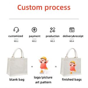 Customized Oversize Cotton <b>Canvas</b> Tote Bag Rope Ribbon Handle Reusable Zipper Closure Weekday Shopping Active Sporty Style Logo - Product Image 5