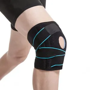 Support de sport, paire de compression, attelle de soutien du genou, enveloppes de protection, manchons de mollet, coussinets personnalisés, couverture du genou, coussin chauffant