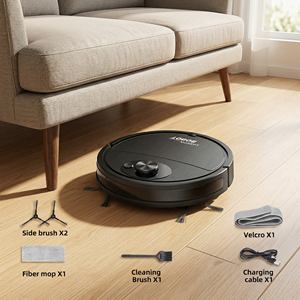 Aspirateur robot intelligent pour la maison, machine de nettoyage humide et sec, aspirateur de sol portable rechargeable - Product Image 1