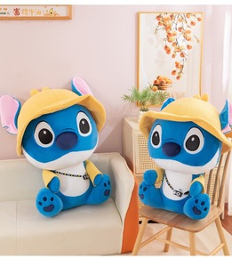 Xinhui - Peluche Jumbo <span class=keywords><strong>Stich</strong></span> con Cámara y Sombrero, Relleno <span class=keywords><strong>de</strong></span> Algodón PP, Muñeco <span class=keywords><strong>de</strong></span> Peluche Suave Bordado - Product Image 5