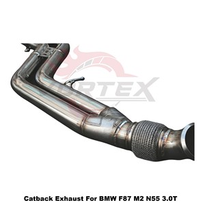 Vortex Electronic Valved Exhaust for BMW F87 M2 3.0T N55 Stainless Steel Performance Muffler <b>Kit</b> - Product Image 4