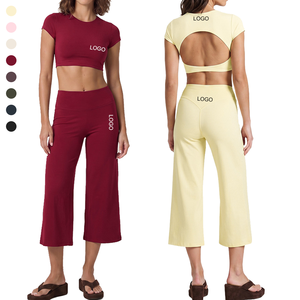 Conjunto de Ropa Deportiva para <span class=keywords><strong>Mujer</strong></span>, Logotipo Personalizado, <span class=keywords><strong>Camiseta</strong></span> <span class=keywords><strong>North</strong></span> <span class=keywords><strong>Face</strong></span>, Capri Yoga, Top de Yoga para <span class=keywords><strong>Mujer</strong></span> - Product Image 1