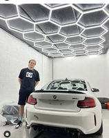 2023 voiture détaillant plafonnier garage led lumière avec 2 ans de garantie voiture détail garages lumière hexagonale