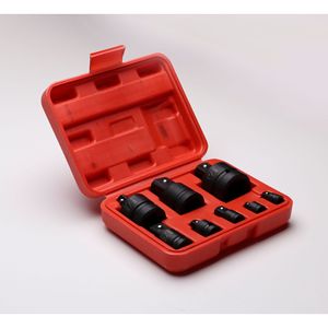 Diy 8 Piece Boxed Black Pneumatic Socket Adapter 12.7 Mm 1 2 Inch External <b>Thread</b> Mechanic <b>Tool</b> Set - Product Image 4