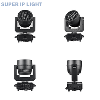 Foco móvil LED Lyre Bee Eye RGBW 4 en 1 de 12x40W con zoom, resistente al agua, DMX512, efecto de escenario para bodas y discotecas