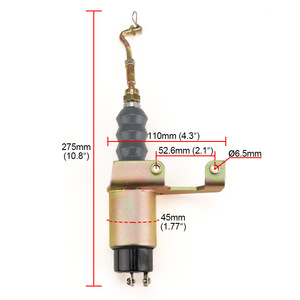 Vanne solénoïde d'arrêt du moteur de voiture SA-3765-24V DC 24V pour générateur diesel YC101652 - Product Image 3