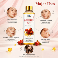 Minyak Rosehip Pengurang Garis Halus Meningkatkan Kolagen Kulit Mengurangi Kerutan Kering di Wajah Menyeimbangkan Warna Kulit Tidak Rata untuk Kulit Dewasa Perawatan Harian OEM