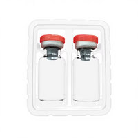 Boîte d'emballage en blister écologique de qualité alimentaire, plateau en plastique personnalisé pour flacon en verre de 3 ml, 5 ml, 10 ml
