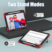 Étui antichoc pour iPad Pro 11 M5 2025 M4 2024 avec support pliable, sangle d'épaule, porte-stylo, coque de protection robuste pour enfants, thème anime
