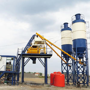 Powerful 50cbm/h HZS40 Concrete Mixing Plant-PLD Batching Machine with Twin Shaft <b>Mixer</b> and Engine/Motor High Mixing Speed - Product Image 5
