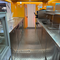 Remorque alimentaire pliable entièrement équipée Austar en aluminium pour la vente de glaces et de gelatos, idéale pour les desserts froids