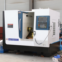 Tour CNC multifonctionnel TCK46D/8 à lit incliné Yaxi 4 + 4 outils sous tension et 8 tourelles 4 axes Tour de fraisage CNC
