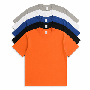 เสื้อยืดผู้ชายสีพื้นเรียบ พร้อมลายพิมพ์ตามสั่ง ผ้าฝ้าย 100% ทรงลำลอง ใส่สบาย แขนสั้น คอกลม สำหรับขายส่ง - Product Image 1