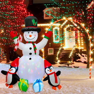 6ft Led Decor 1,8 m Air Model <span class=keywords><strong>Muñeco</strong></span> <span class=keywords><strong>de</strong></span> <span class=keywords><strong>nieve</strong></span> inflable soplado o pingüino Feliz Navidad Motivo al aire libre Silueta Figura Lig <span class=keywords><strong>muñeco</strong></span> <span class=keywords><strong>de</strong></span> <span class=keywords><strong>nieve</strong></span> - Product Image 6