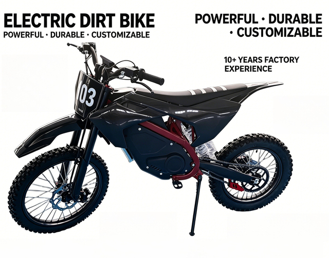 Powerful Electric Off Road Motorbike 72V Long Driving Range 70-90km Max Speed 95km/h Wholesale With Custom Decal Service