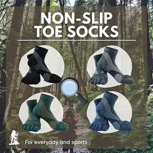 Wholesale Custom Logo Merino Wool Ankle <b>Socks</b> – Outdoor Non-Slip Toe <b>Socks</b> for Men Women, Breathable Hiking <b>Socks</b> - Product Image 6