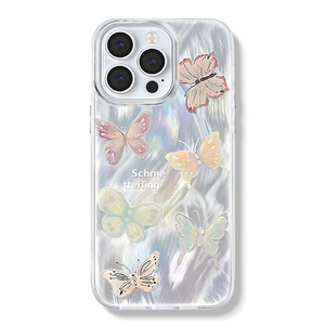 Nouvel Arrivage Mignon Ins Papillon TPU Téléphone Cas Fantaisie Couverture Arrière pour Filles Femmes <span class=keywords><strong>Compatible</strong></span> pour <span class=keywords><strong>iPhone</strong></span> <span class=keywords><strong>11</strong></span> 17 Pro Max Mobile - Product Image 4