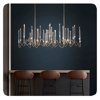 Lustre en cristal post-moderne BAHE personnalisé, design artistique LED pour la rénovation de la maison, les restaurants, les hôtels, les bureaux d'accueil et les bars
