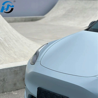 Vente en gros PET HD Flat Matte Gunmetal Grey Car Wrap Vinyl 1. 52X1.8 M/5X60FT PET TPU Cast Factory Full Roll Autocollants pour voiture