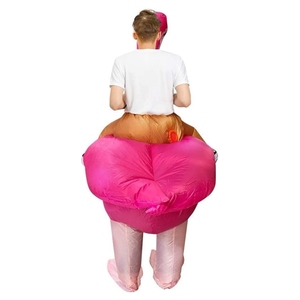 Disfraz inflable de flamenco Disfraz inflable <span class=keywords><strong>para</strong></span> adultos Disfraz divertido de Halloween Navidad Explotar - Product Image 3