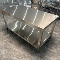 Ventes chaudes Banc de travail en acier inoxydable pour usage commercial Équipement de cuisine Autres fournitures hôtelières et de restauration