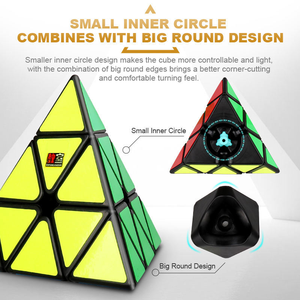 MoYu pegatina suave <span class=keywords><strong>3x3</strong></span> pirámide rompecabezas <span class=keywords><strong>cubo</strong></span> mágico juguetes giro triángulo 3D rompecabezas velocidad Rubixes <span class=keywords><strong>cubo</strong></span> chico DESARROLLO DE INTELIGENCIA - Product Image 6