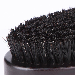 Men's Beard <b>Brush</b> Boar Bristle <b>Round</b> Black Handle Hair Salon Styling Tool - Product Image 3