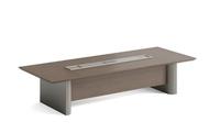 Table de réunion de bureau convertible personnalisée pour salle de réunion, hôtel et école, bureau commercial moderne en bois massif de grande taille