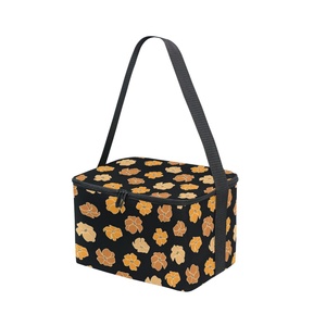 12 Cans Reusable Insulated Tote Cooler Bag Hawaiian Style Custom Print Aluminum Foil Small Lunch Box Bag for Food - Product Image 4