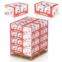 Support d'affichage en carton pliable moderne personnalisé pour les présentoirs de collations - Biscuits, chips, chocolat, bonbons