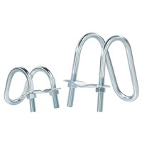 Collier de serrage robuste en acier en forme de double U et simple U avec boucle à boulon croisé pour une fixation sécurisée