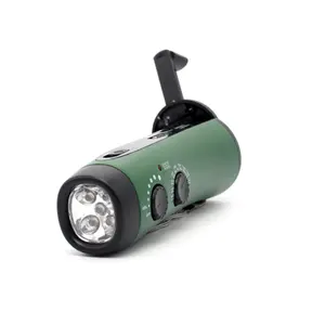 Açık taşınabilir Mini Led el feneri acil el krank radyo Fm Am radyo meşale ışık dinamo kurtarma ışığı