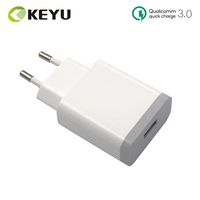 5V 3A 9V 2A 12V 1.5A 18W nous/ue/japon Qc 3.0 chargeur mural Qualcomm Charge rapide 3.0 chargeur de Port Usb unique