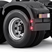 2 feux latéraux LED, feux de signalisation, feux arrière, feux de contour pour camions, SUV, remorques, bus, fourgonnettes, bateaux 12V 24V