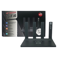 Router WiFi 4G LTE CPE WiFi6, Baterai Isi Ulang Terintegrasi, Hotspot Mobile Portabel, Jaringan Kecepatan Tinggi untuk Rumah & Luar Ruangan