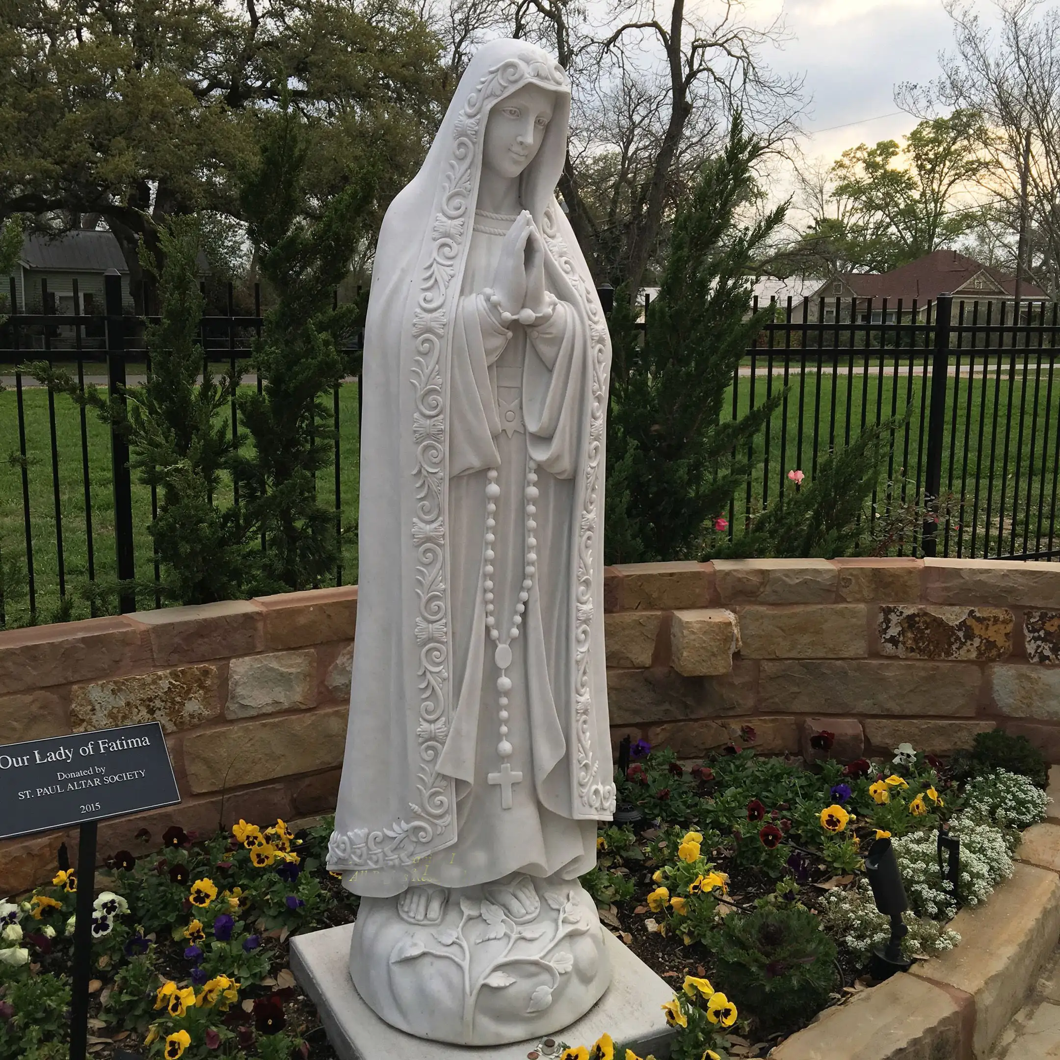 Personalizado cristão clássico religioso saint escultura, todos os tamanhos, pedra branca, mármore, mãe virgem maria estátua
