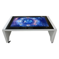 Table interactive numérique d'intérieur de 43 pouces, affichage numérique sur pied, écran tactile numérique pour restaurant