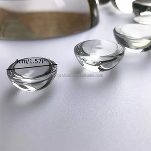 मैग्नीफाइंग ग्लास क्रिस्टल हाफ बॉल रीडिंग ऐक्रेलिक पेपरवेट ब्लॉक - Product Image 5