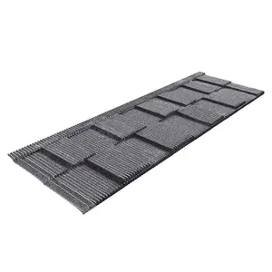 Modern-Style Stone Coated Metal Roofing Tile For Apartment Buildings Shingle Material For Roof Construction