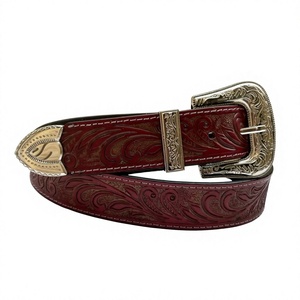 Ceinture de luxe unisexe en cuir de vachette premium avec boucle ardillon, robuste, en acier, carrée, vintage, longueur personnalisable, haute qualité, pour mariage, 3,8 cm - Product Image 3