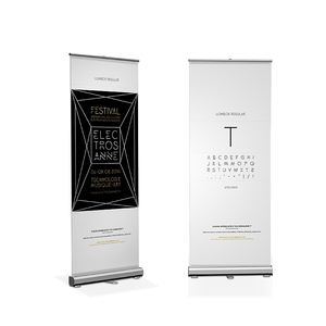 Support de bannière à rouleaux personnalisé en usine de haute qualité 85x200cm support enroulable à large base - Product Image 3